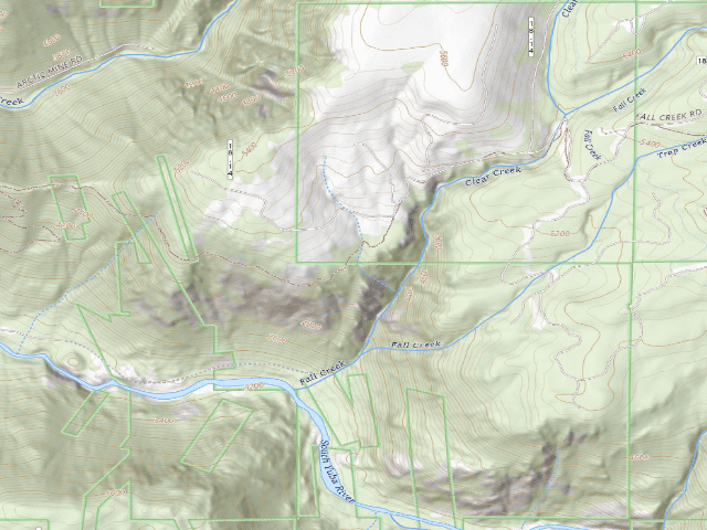 USGS topographic map of Fall Creek