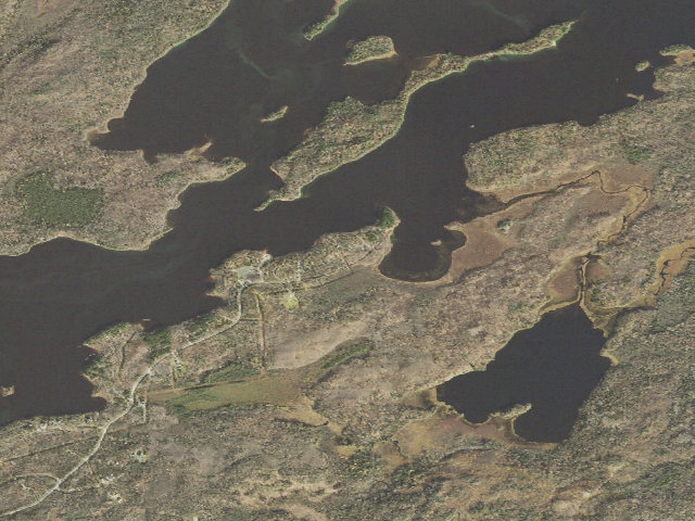 Aerial image of Fall Lake Campground