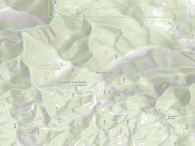 USGS topographic map of Fall Mountain Lookout