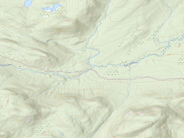 USGS topographic map of Fall Stream Tentsites (Jessup River Wild Forest)