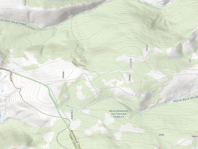 USGS topographic map of Fallen Trees