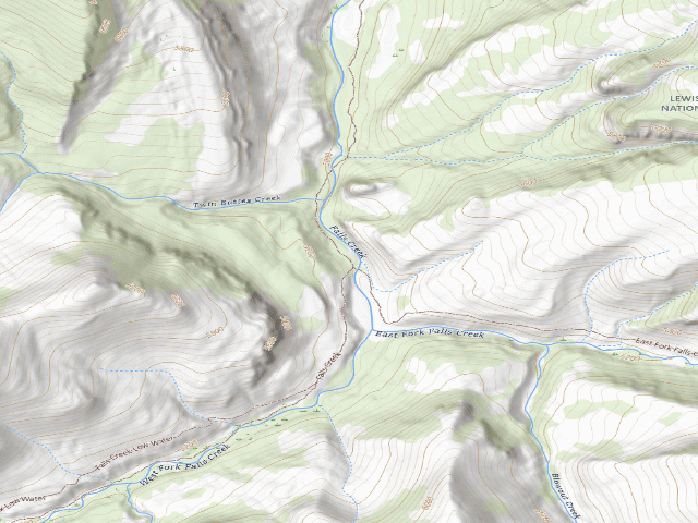 USGS topographic map of Falls Creek 002