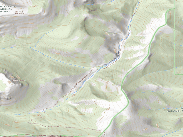 USGS topographic map of Falls Creek 007