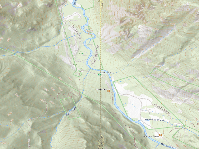 USGS topographic map of Falls Creek