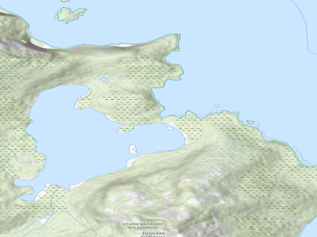 USGS topographic map of Falls Lake Camp