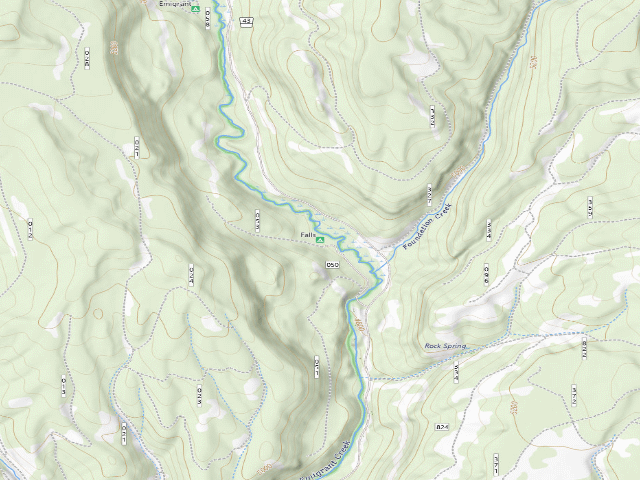 USGS topographic map of Falls