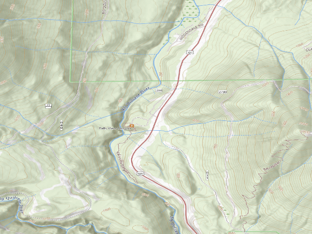 USGS topographic map of Falls View