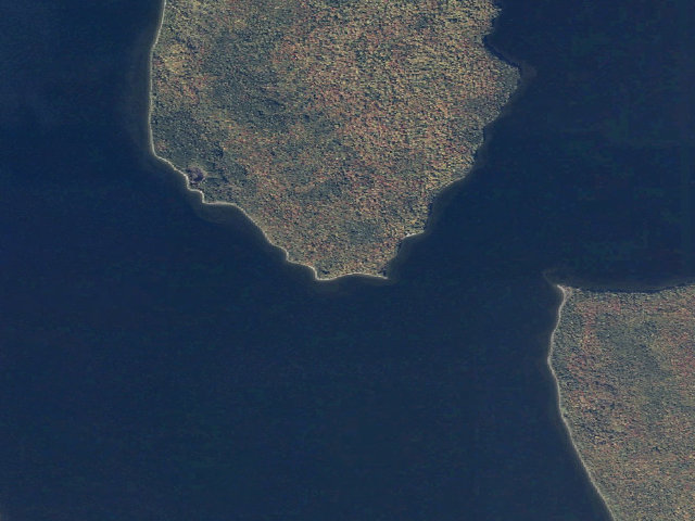 Aerial image of Farm Island 3 (Moosehead Lake Shoreline Public Land)