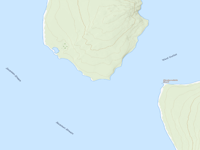 USGS topographic map of Farm Island 3 (Moosehead Lake Shoreline Public Land)