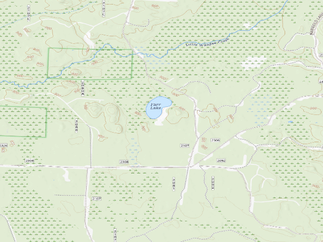 USGS topographic map of Farr Lake Ca