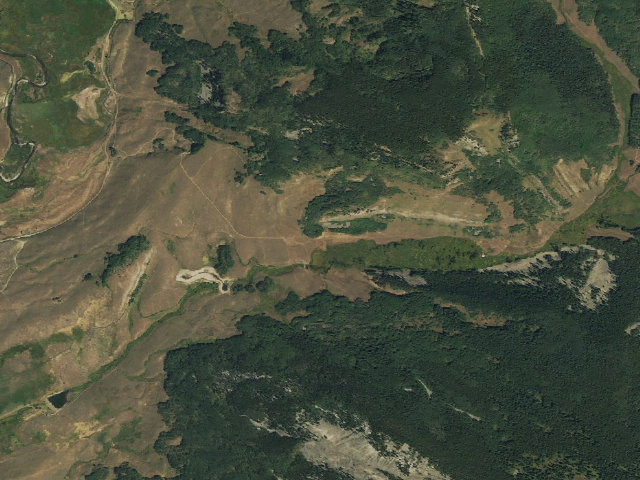 Aerial image of Farris Creek Designated Camping Area