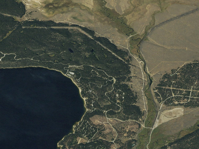 Aerial image of Father Dyer Campground