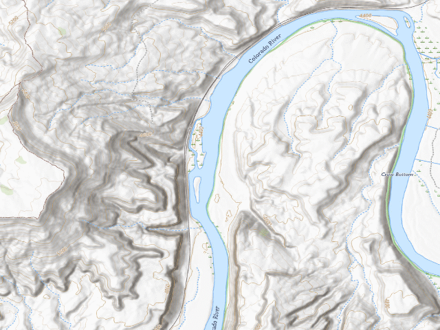 USGS topographic map of Fault Line 1