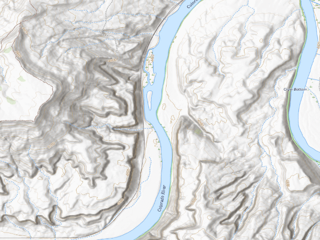 USGS topographic map of Fault Line 2