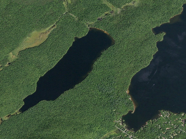Aerial image of Fawn Lake Site 1 (Jessup River Wild Forest)