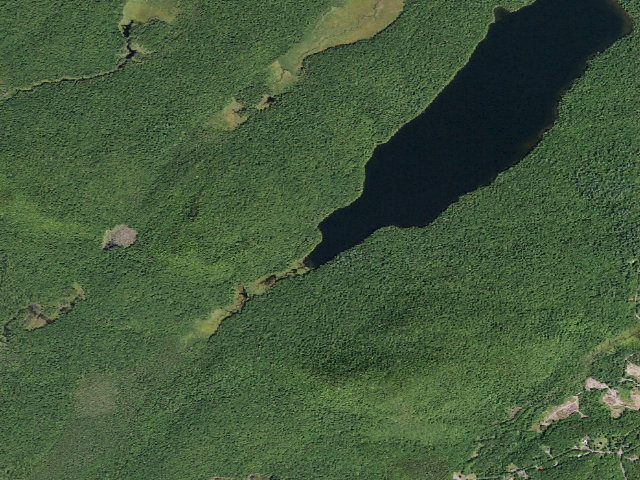 Aerial image of Fawn Lake Site 8 (Jessup River Wild Forest)