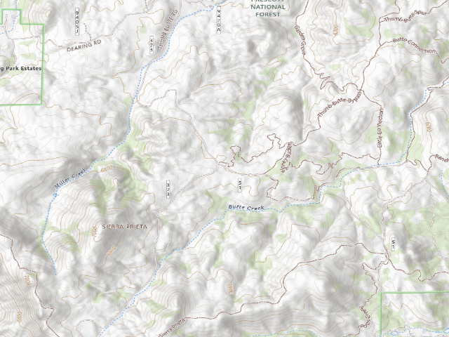 USGS topographic map of Fdr 51 Potts Creek Rd Designated Disp.