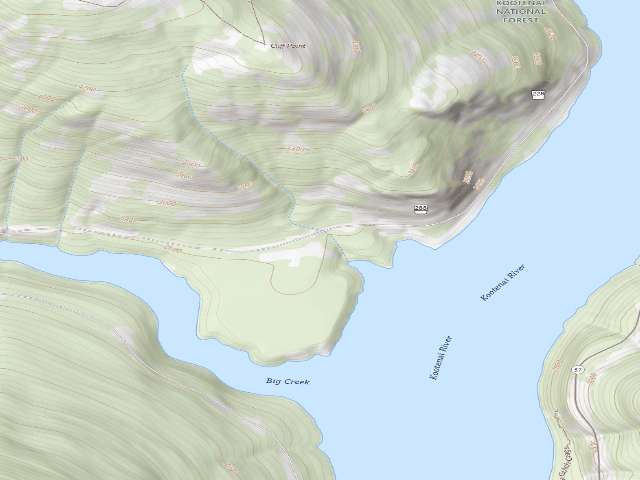 USGS topographic map of Fdr228 Old Rd