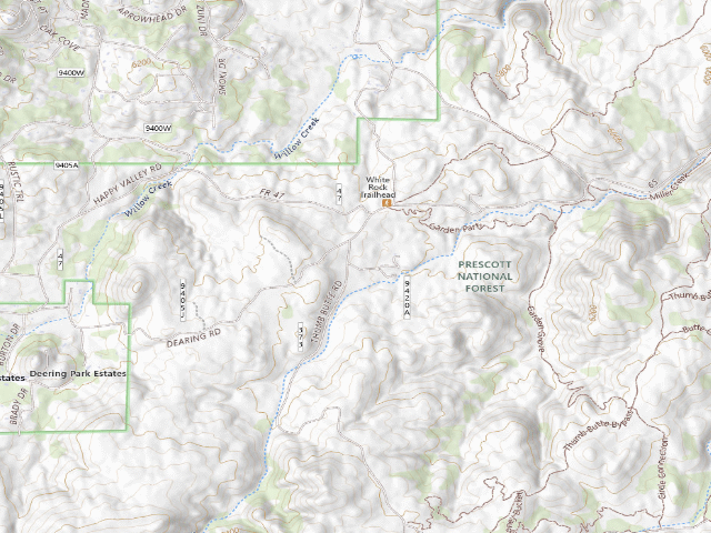 USGS topographic map of Fdr373-Thumb Butte Loop Designated Disp.