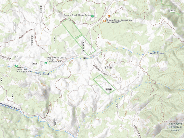 USGS topographic map of Fdr79-Tritle Mtn -Designated Disp.