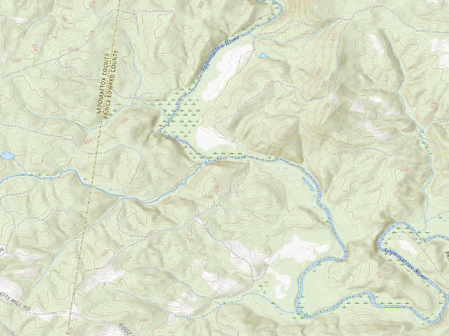 USGS topographic map of Featherfin WMA