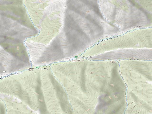 USGS topographic map of Federal Gulch Cg