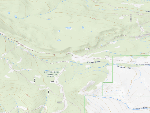 USGS topographic map of Feller Buncher