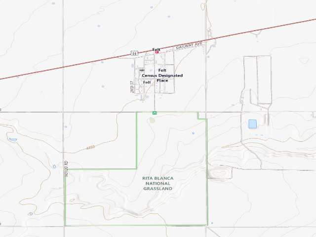 USGS topographic map of Felt Picnic Area