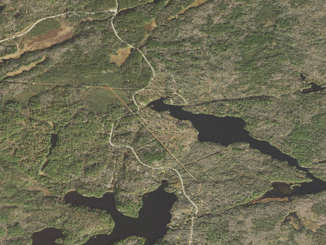 Aerial image of Fenske Lake Campground