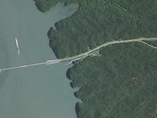 Aerial image of Fenton Campground & Boat Ramp at Land Between The Lakes