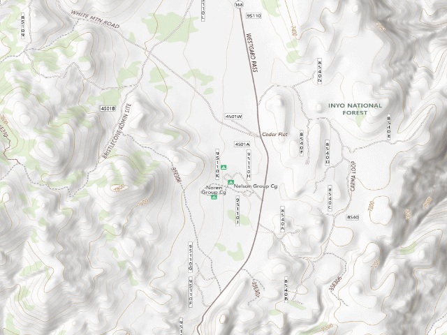 USGS topographic map of Ferguson Group Cg