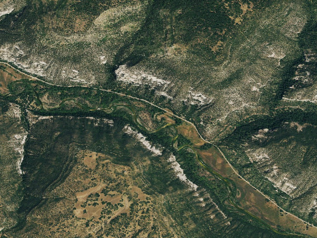 Aerial image of Ferris Canyon Campground