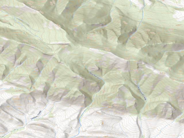 USGS topographic map of Ferris Mountains