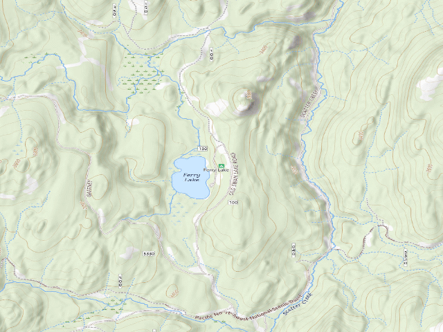 USGS topographic map of Ferry Lake