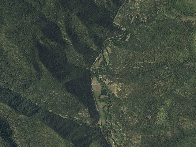 Aerial image of Field Tract Campground
