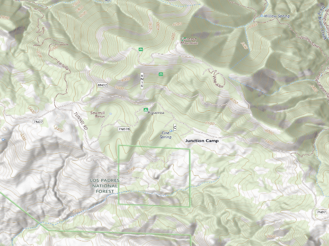 USGS topographic map of Figueroa Campground