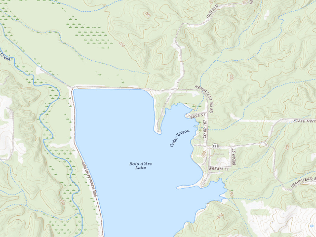 USGS topographic map of Finger Point Camping Area