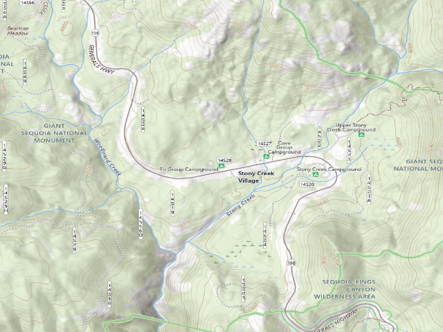 USGS topographic map of Fir Group Campground