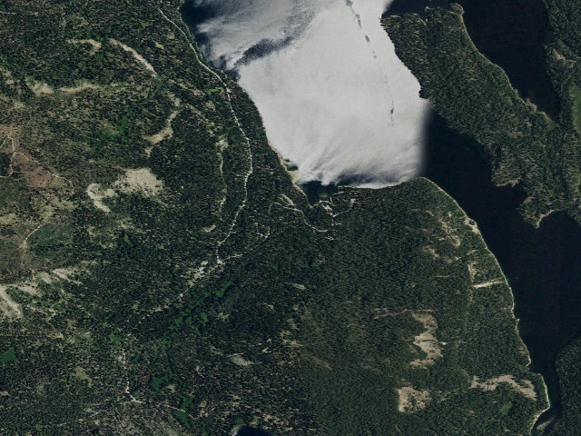 Aerial image of Fir Top Campground