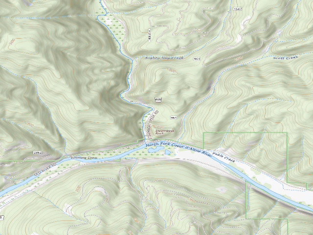USGS topographic map of Fire Prev. Disp. Site #100