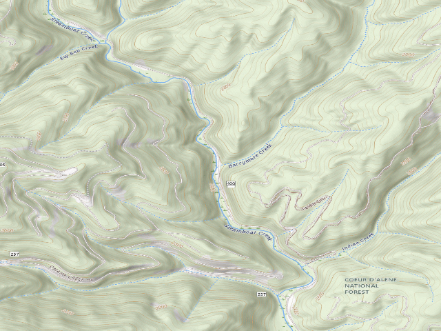 USGS topographic map of Fire Prev. Disp. Site #101