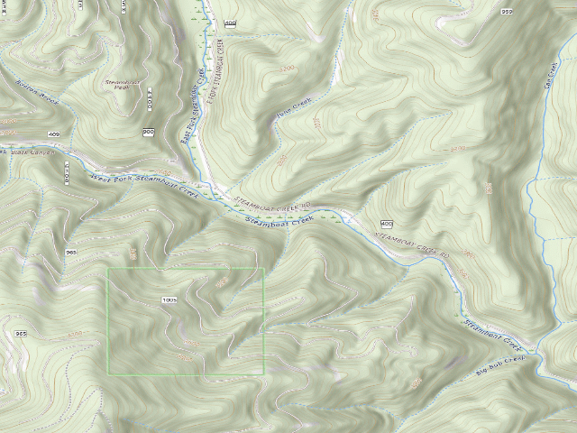 USGS topographic map of Fire Prev. Disp. Site #105