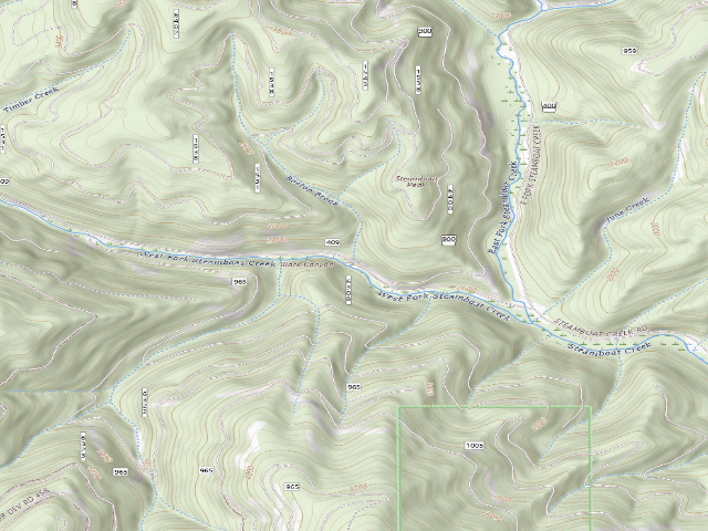 USGS topographic map of Fire Prev. Disp. Site #107