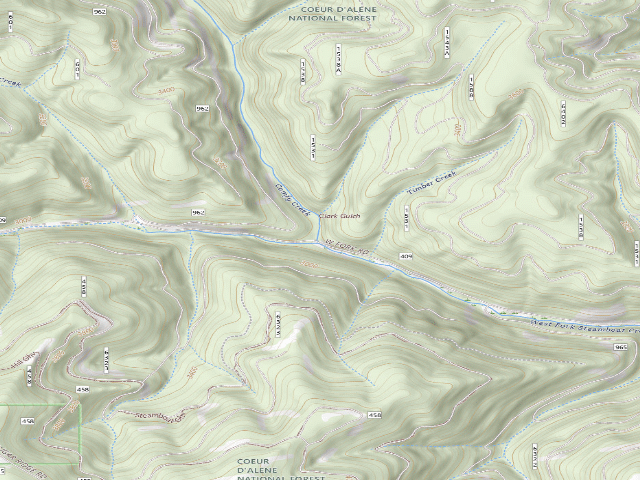USGS topographic map of Fire Prev. Disp. Site #109