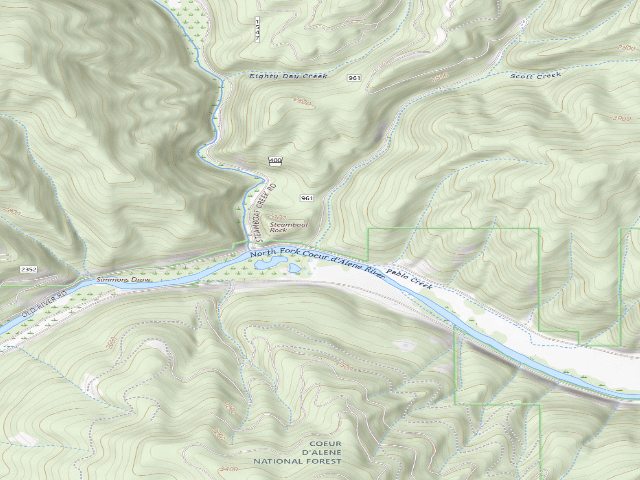 USGS topographic map of Fire Prev. Disp. Site #111