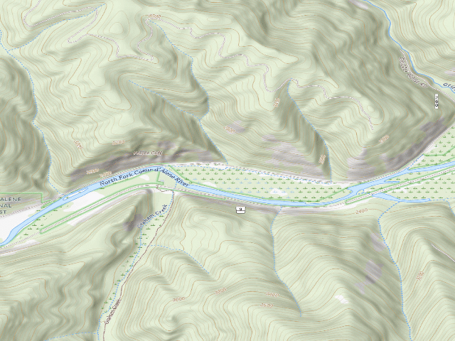 USGS topographic map of Fire Prev. Disp. Site #113