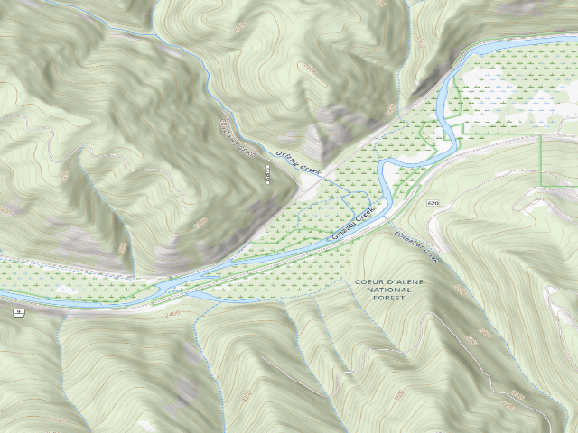 USGS topographic map of Fire Prev. Disp. Site #115