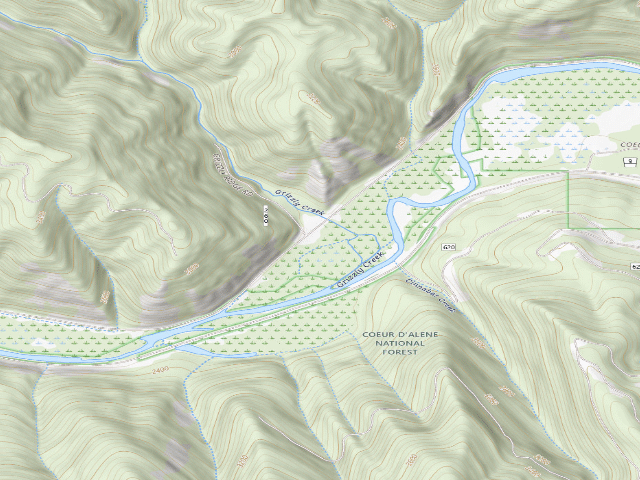 USGS topographic map of Fire Prev. Disp. Site #117C