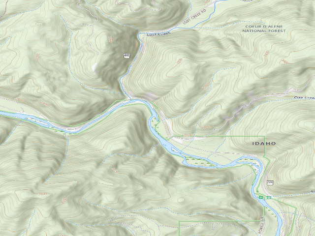 USGS topographic map of Fire Prev. Disp. Site #152