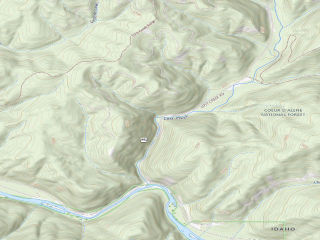 USGS topographic map of Fire Prev. Disp. Site #153